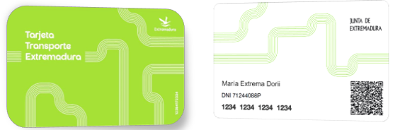 Nuevo modelo de Tarjeta de Transporte Junta de Extremadura